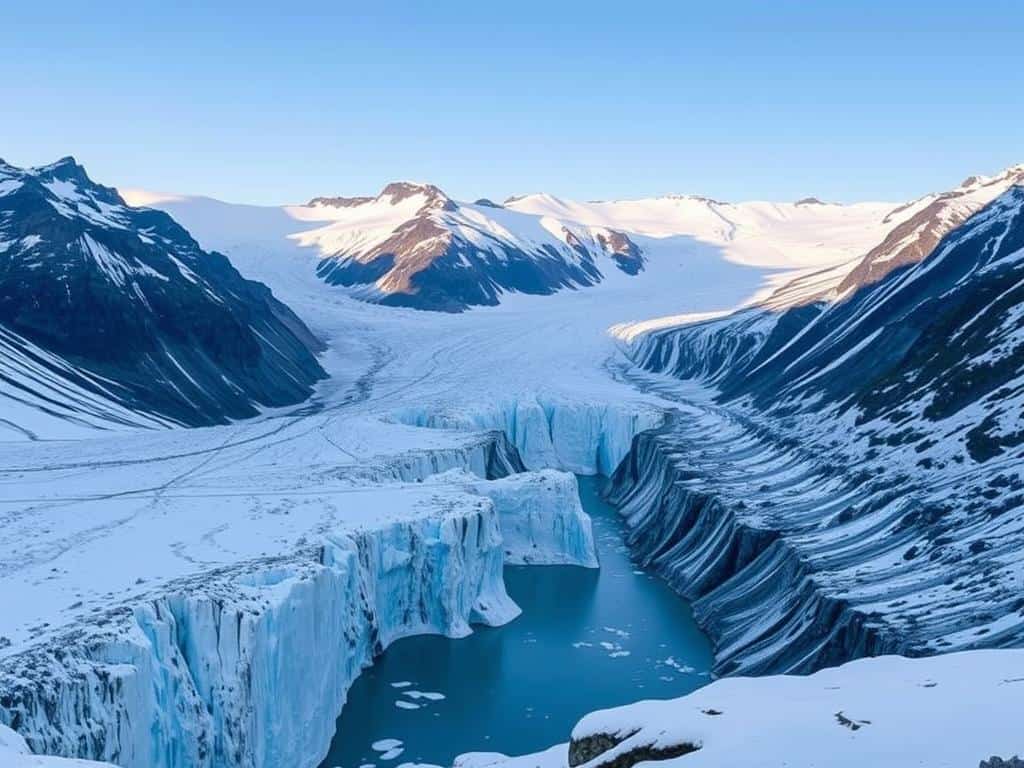 Gletscherzungen und Eisrandlagen